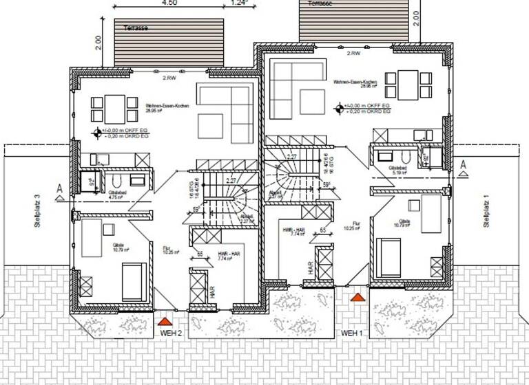 Doppelhaushälfte zum Kauf provisionsfrei 419.000 € 5 Zimmer 125,7 m² 280 m² Grundstück Lohne 49393