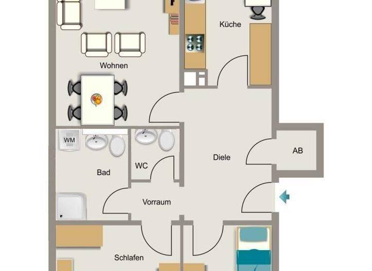 Wohnung zur Miete 637 € 3,5 Zimmer 74 m² EG frei ab 01.07.2026 Im Großen Feld 58 Bruckhausen Hünxe 46569