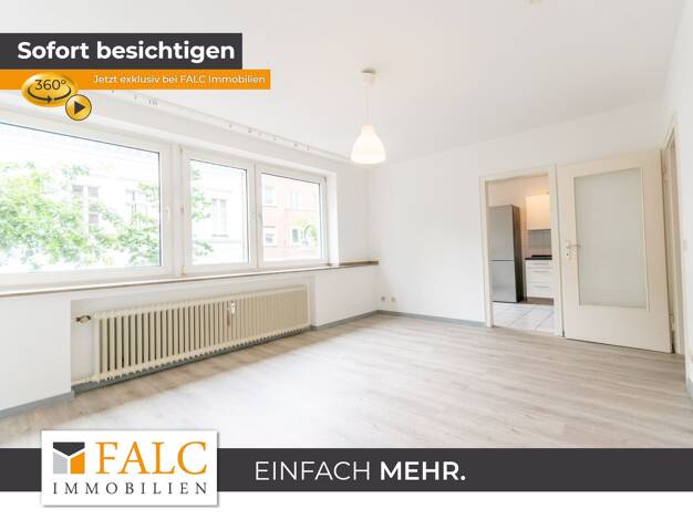 Wohnung zur Miete 650 € 1,5 Zimmer 46 m² 1. Geschoss Hauptstraße 112 Stadtmitte Viersen 41747