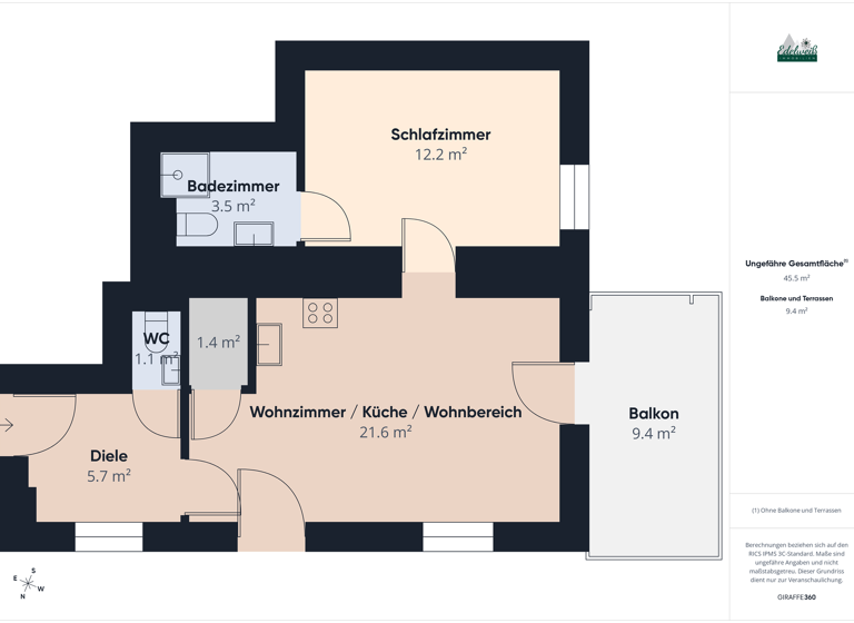 Wohnung zum Kauf provisionsfrei 220.000 € 2 Zimmer 47,4 m² 1. Geschoss Stadl an der Mur 8862