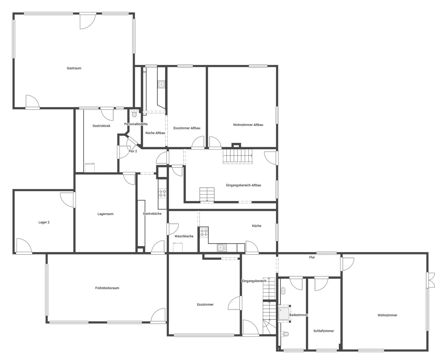 Mehrfamilienhaus zum Kauf als Kapitalanlage geeignet 380.000 € 11 Zimmer 397 m²<br/>Wohnfläche 1.500,3 m²<br/>Grundstück Neufeld Rheurdt 47509