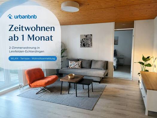 Wohnung zur Miete auf Zeit 1.250 € 2 Zimmer 43 m² frei ab 30.09.2026 Frankenstraße Leinfelden Leinfelden-Echterdingen 70771