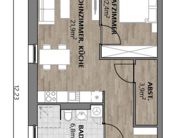 Wohnung zum Kauf - Erstbezug 320.648 € 3 Zimmer 76,7 m² 1. Geschoss Hartkirchen Pocking 94060