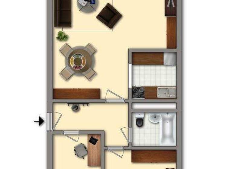 Wohnung zur Miete 369 € 3 Zimmer 69,3 m² EG Dr.-Salvador-Allende-Straße 256 Kappel Chemnitz 09119