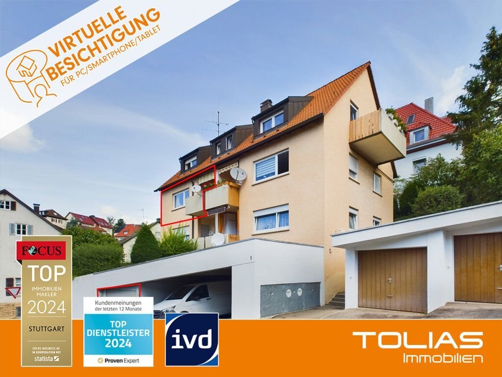 Wohnung zum Kauf 225.000 € 2 Zimmer 54,6 m²<br/>Wohnfläche 1.<br/>Geschoss Gehrenwald Stuttgart 70327