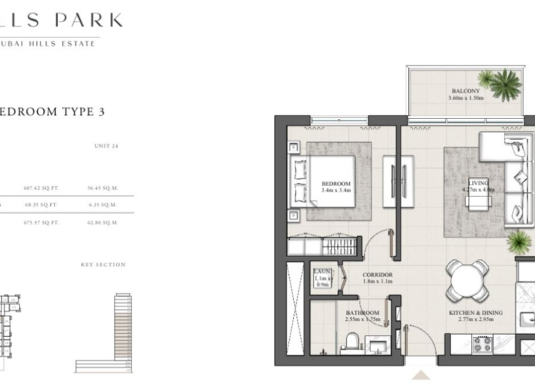Wohnung zum Kauf - Erstbezug provisionsfrei 421.665 € 2 Zimmer 62,8 m² Dubai