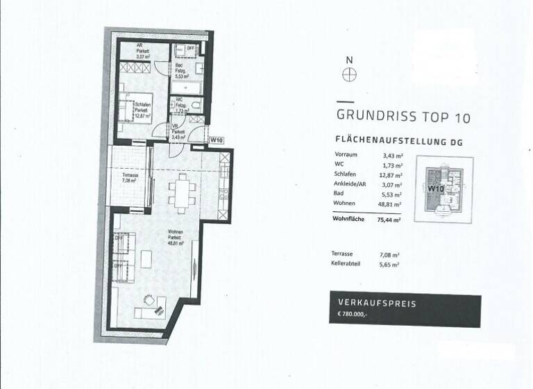 Wohnung zum Kauf 780.000 € 2 Zimmer 75,4 m² Salzburg 5020