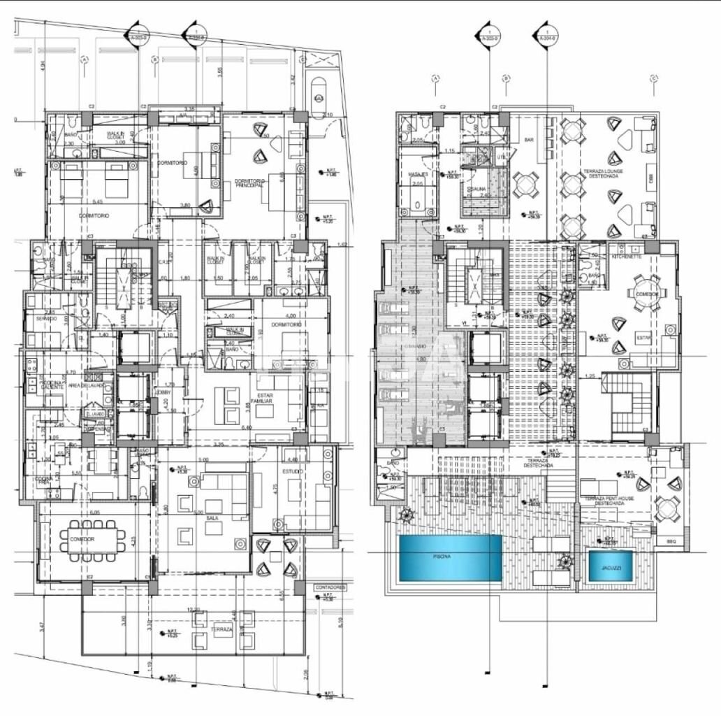 Studio zum Kauf 1.425.851 € 7 Zimmer 638 m²<br/>Wohnfläche 16.<br/>Geschoss Luxururious 5 bedrooms penthouse Santo Domingo Norte 11108