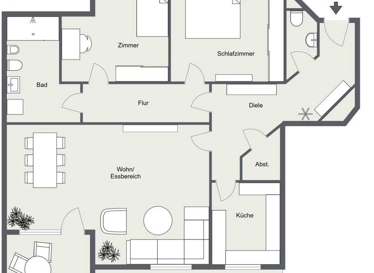 Wohnung zum Kauf 285.000 € 3 Zimmer 113 m² EG Buchholz Buchholz / Ndh. 21244