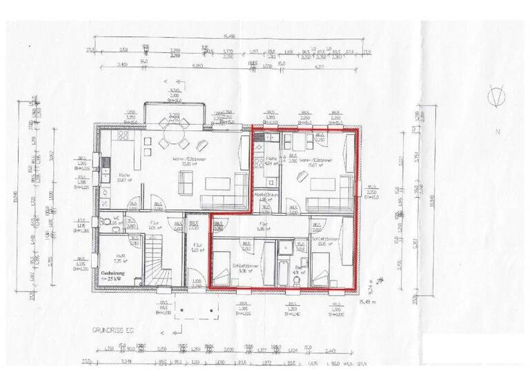 Wohnung zur Miete 700 € 3 Zimmer 58,5 m² frei ab sofort Osterndorf Beverstedt 27616