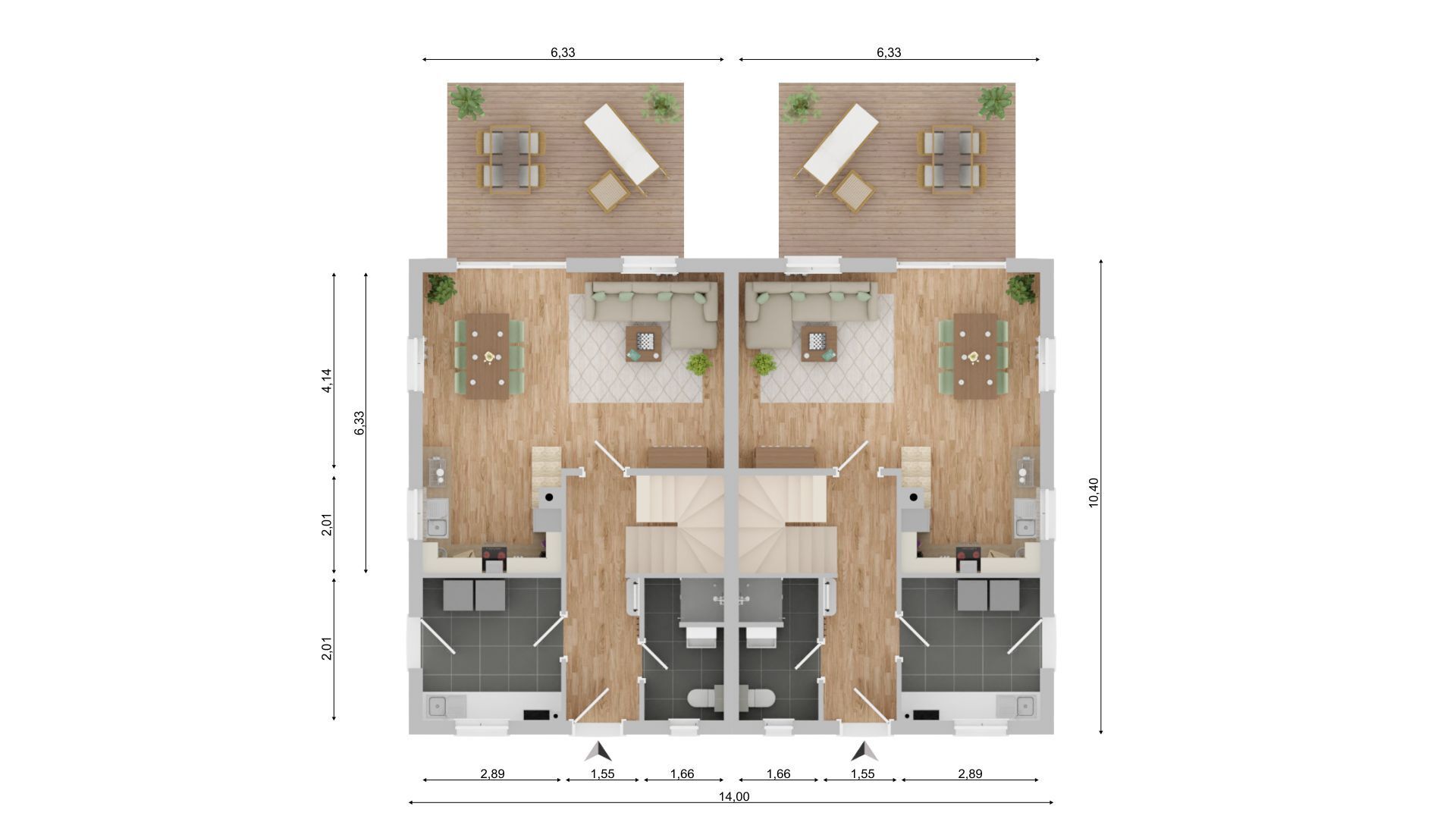 Doppelhaushälfte zum Kauf 789.000 € 4 Zimmer 101 m²<br/>Wohnfläche 320 m²<br/>Grundstück Vollerwiek 25836