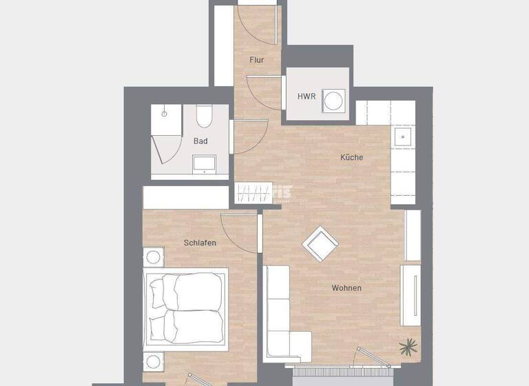 Wohnung zur Miete 917 € 2 Zimmer 59,6 m² Altstadt Erfurt 99084