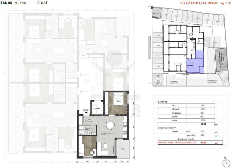 Wohnung zum Kauf - Erstbezug 239.000 € 3 Zimmer 62,1 m² 2. Geschoss Tar 52440