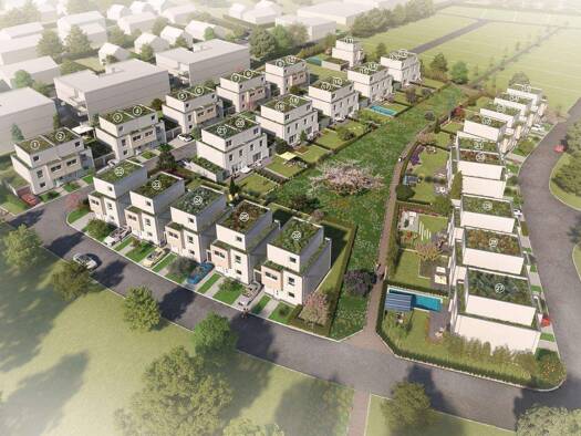 Doppelhaushälfte zum Kauf - Erstbezug provisionsfrei 499.990 € 4 Zimmer 141 m² 246 m² Grundstück frei ab 31.12.2026 Am Pfefferminzbähnel Lachen-Speyerdorf Neustadt an der Weinstraße 67435