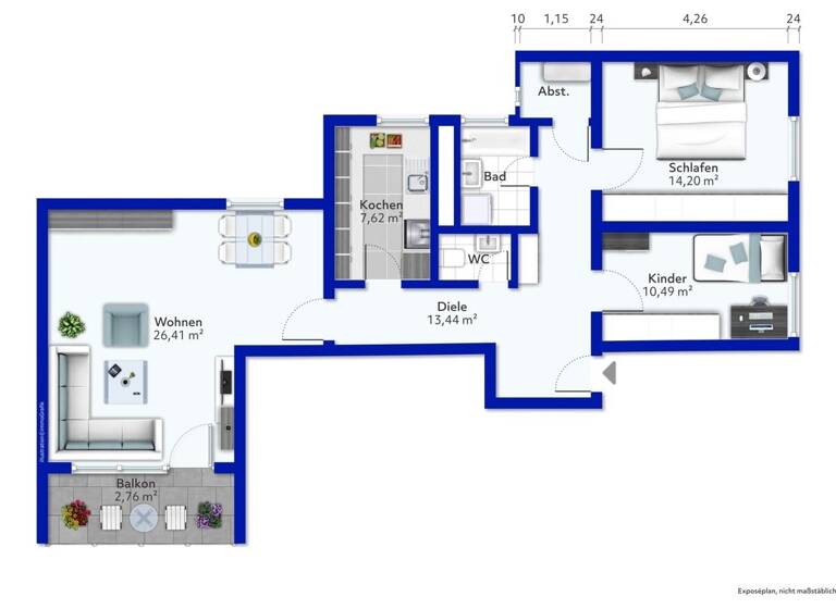 WG-Zimmer zum Kauf 249.000 € 3,5 Zimmer 83 m² frei ab 06.06.2026 Herrlingen Blaustein 89134