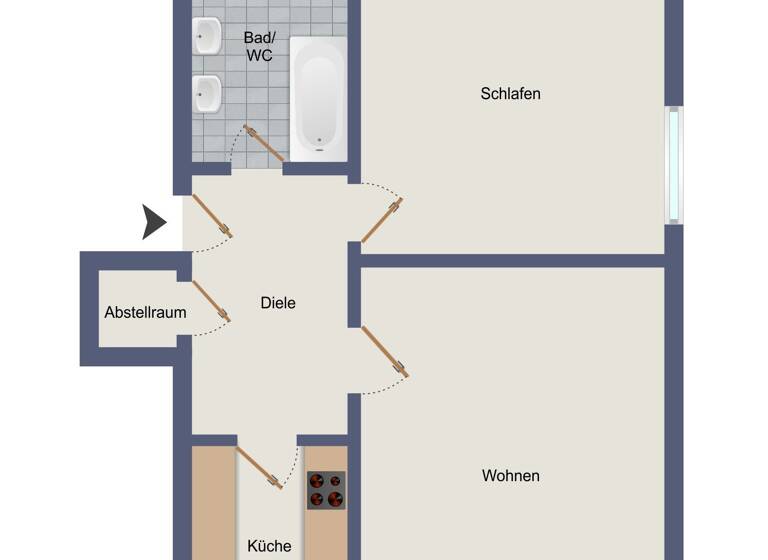 Wohnung zum Kauf 240.000 € 2 Zimmer 60 m²<br/>Wohnfläche 1.<br/>Geschoss ab sofort<br/>Verfügbarkeit Gleißhammerstraße 85A Mögeldorf Nürnberg 90480