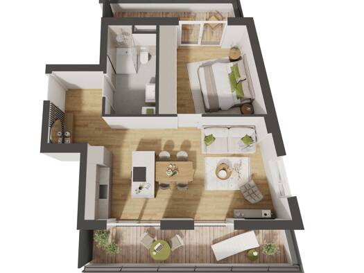 Wohnung zum Kauf - Neubau provisionsfrei 504.000 € 2 Zimmer 51,3 m² Geschoss 3/3 Pradl Innsbruck 6020