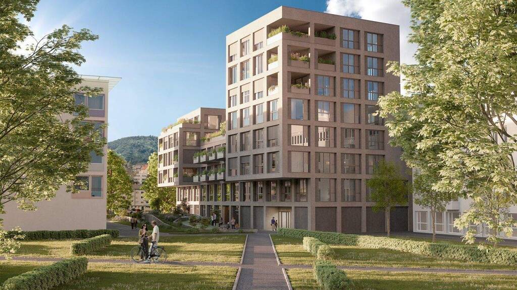 Wohnung zum Kauf - Erstbezug 328.835 € 2,5 Zimmer 49,9 m² 4. Geschoss Kaarstraße 11 und 13 Urfahr Linz 4040