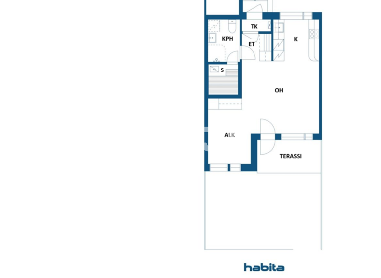 Reihenmittelhaus zum Kauf 85.000 € 1 Zimmer 35 m² 13.312 m² Grundstück Tervasaarenkatu 5 Tampere 33610