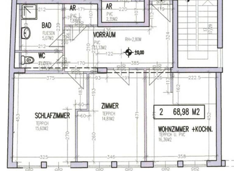 Wohnung zur Miete 654 € 3 Zimmer 69 m² Hollabrunn 2020
