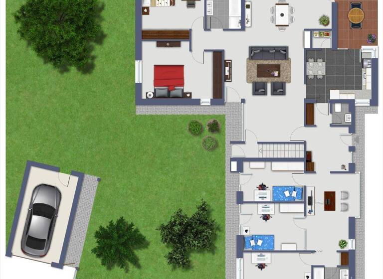 Bungalow zum Kauf 1.175.000 € 6 Zimmer 155,4 m² 1.209 m² Grundstück Pommerotter Weg 21 Aachen 52076