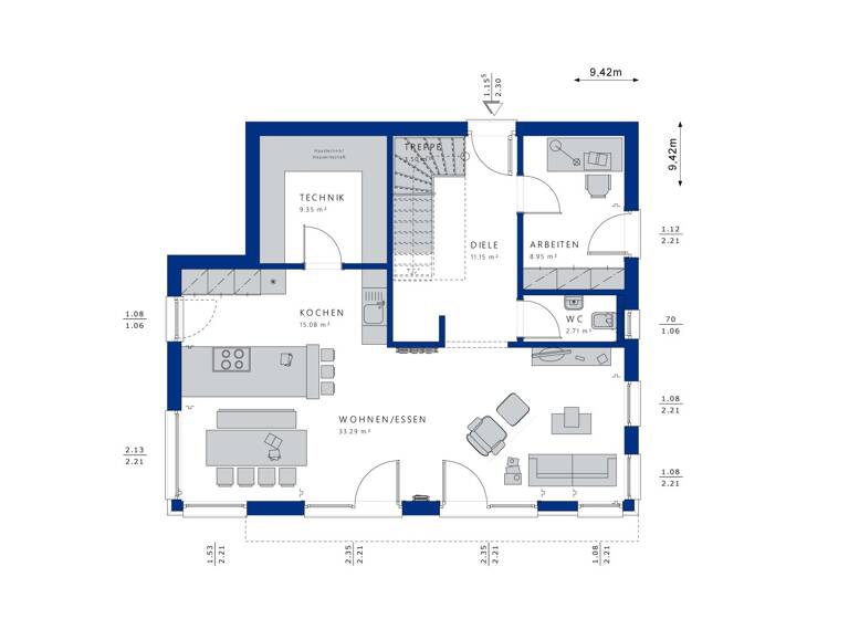 Einfamilienhaus zum Kauf 629.460 € 6,5 Zimmer 161 m² 451 m² Grundstück Schwenningen Villingen-Schwenninge 78056