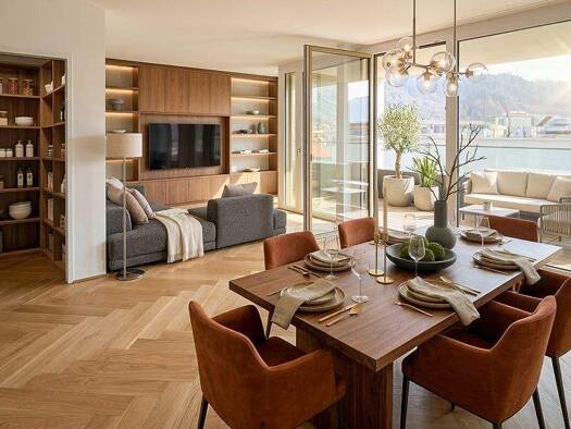 Terrassenwohnung zum Kauf - Erstbezug provisionsfrei 3 Zimmer 106,9 m² 7. Geschoss Sonnenburgstraße Wilten Innsbruck 6020