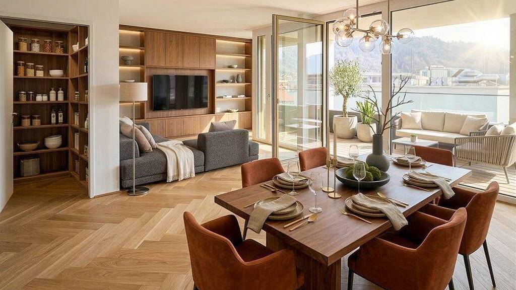 Terrassenwohnung zum Kauf - Erstbezug provisionsfrei 3 Zimmer 106,9 m² 7. Geschoss Sonnenburgstraße Wilten Innsbruck 6020