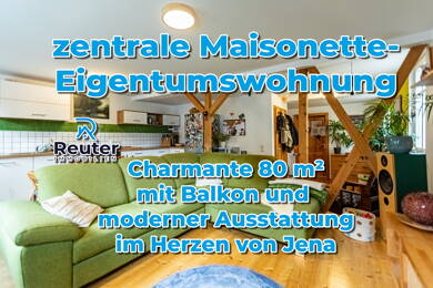 Maisonette zum Kauf 300.000 € 3 Zimmer 80,7 m² 3. Geschoss frei ab 01.01.2026 Jena - Zentrum Jena 07743