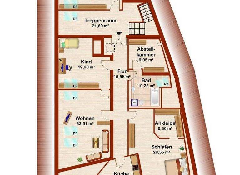 Wohnung zur Miete 560 € 4 Zimmer 132 m² 1. Geschoss frei ab 01.05.2026 Hoferstr. 7 Gefell 07926