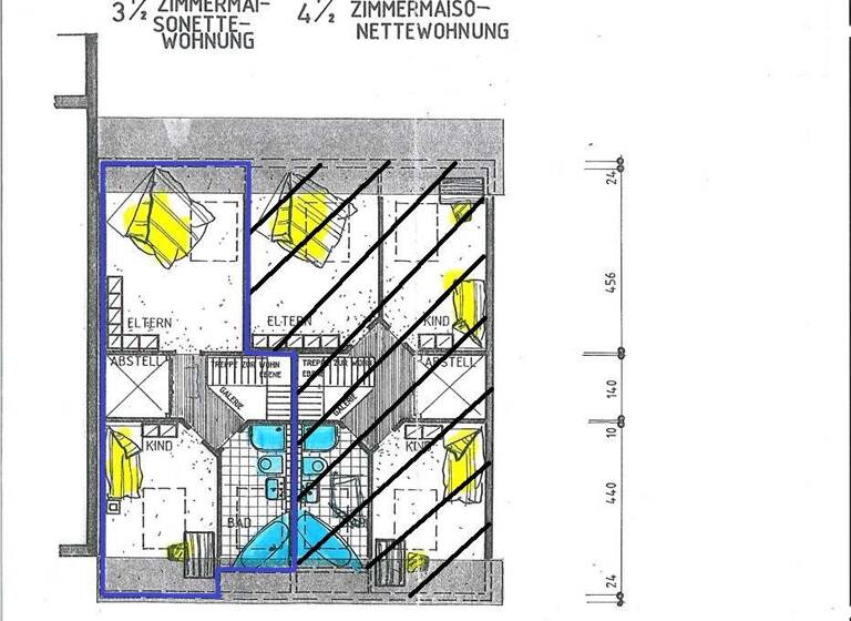 Wohnung zur Miete 700 € 3 Zimmer 79 m²<br/>Wohnfläche 2/2<br/>Geschoss ab sofort<br/>Verfügbarkeit Guntherstraße 22 Blankenloch Stutensee 76297