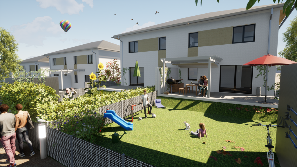 Doppelhaushälfte zur Miete - Erstbezug 1.593 € 139,8 m² Bahnstraße 9A Müllendorf 7052