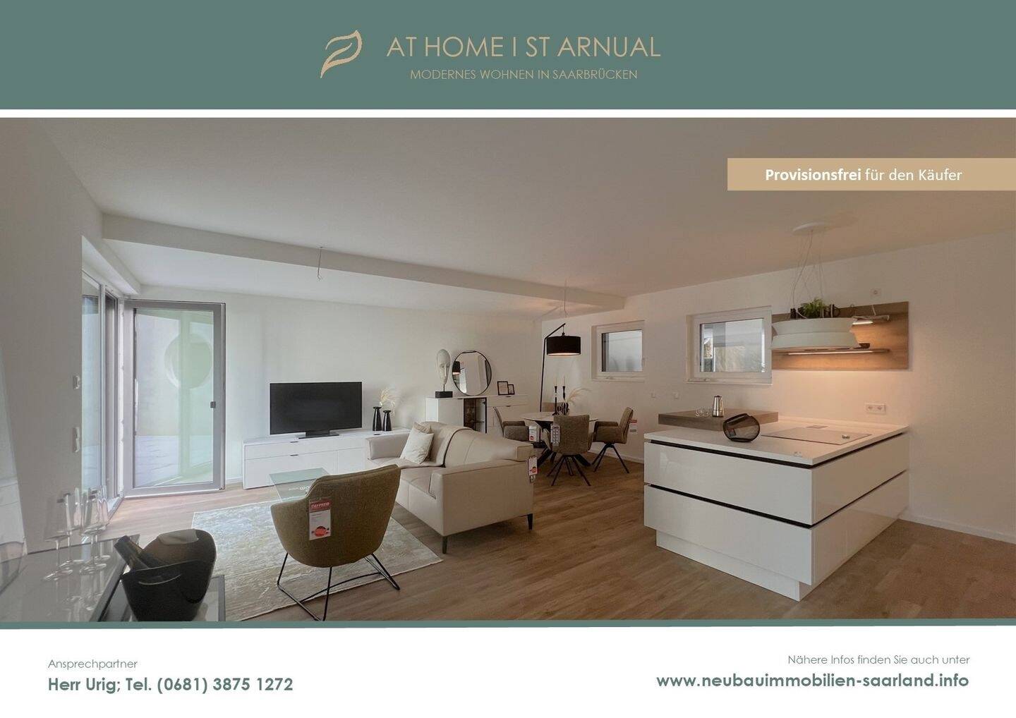 **** AT HOME I ST ARNUAL **** Neubau sofort bezugsfreier Eigentumswohnungen in SB-St. Arnual