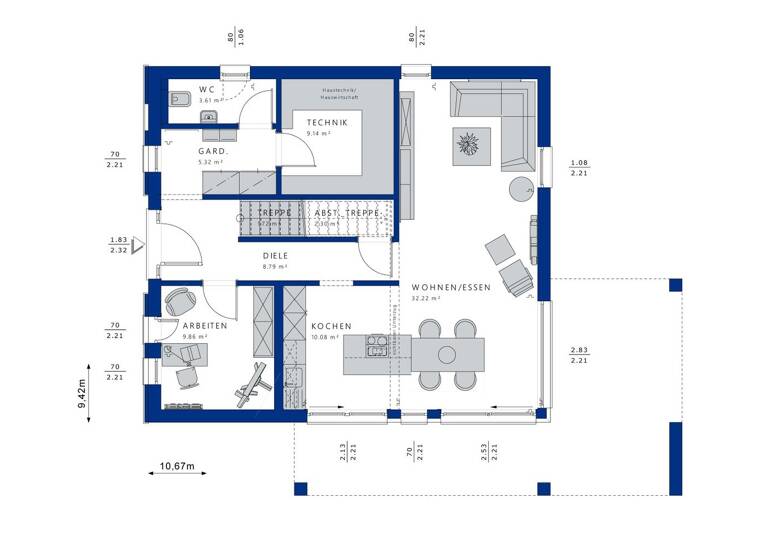 Einfamilienhaus zum Kauf provisionsfrei 558.147 € 6 Zimmer 162 m²<br/>Wohnfläche 780 m²<br/>Grundstück Münchberg Münchberg 95213