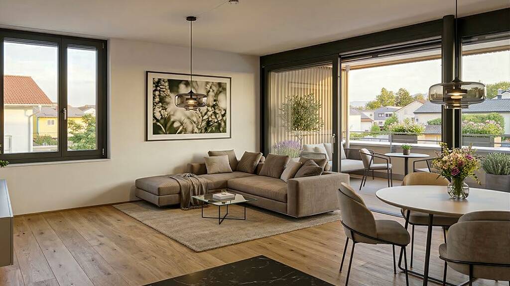 Terrassenwohnung zum Kauf - Erstbezug provisionsfrei 429.000 € 3 Zimmer 77,5 m² 1. Geschoss Liebera Fußach 6972