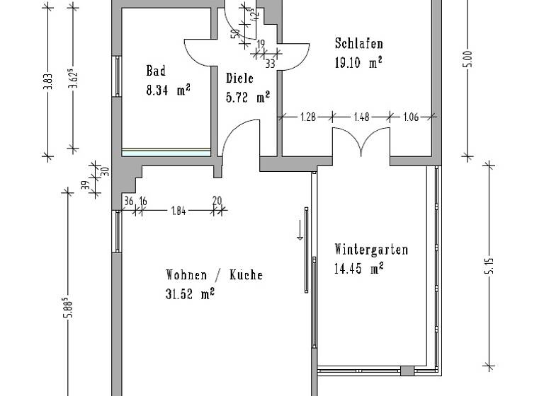 Wohnung zur Miete 445 € 2 Zimmer 64,7 m²<br/>Wohnfläche Wattenheim Biblis 68647