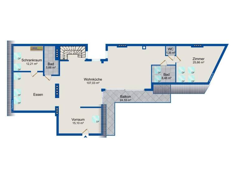 Wohnung zum Kauf 1.590.000 € 3 Zimmer 223 m² 4. Geschoss Wien 1050