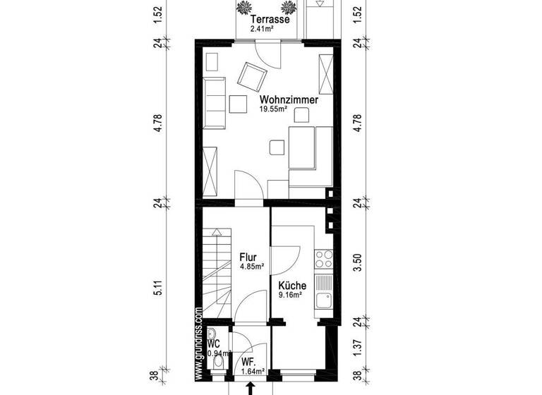 Reihenendhaus zum Kauf 339.000 € 4 Zimmer 100 m² 233 m² Grundstück Neugraben-Fischbek Hamburg 21149