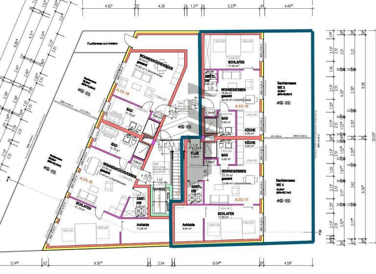 Penthouse zum Kauf provisionsfrei 4,5 Zimmer 152,5 m² Darme Lingen 49808