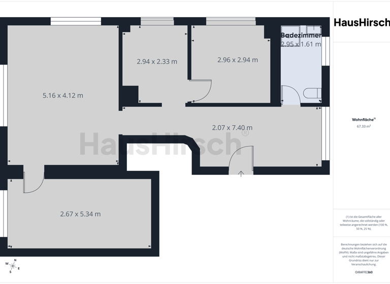 Wohnung zum Kauf 3 Zimmer 70 m² EG Nassach Uhingen 73066