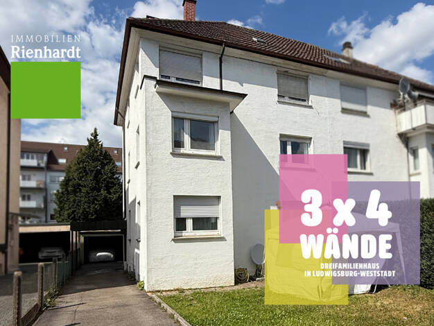 Mehrfamilienhaus zum Kauf 595.000 € 9 Zimmer 186 m² 364 m² Grundstück Ludwigsburg 71636