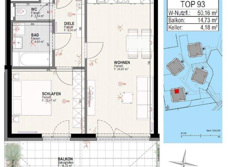 Wohnung zur Miete 600 € 2 Zimmer 50,2 m² 9. Geschoss frei ab 01.06.2026 Olga-Rudel-Zeynek-Gasse 12 Straßgang Graz 8054