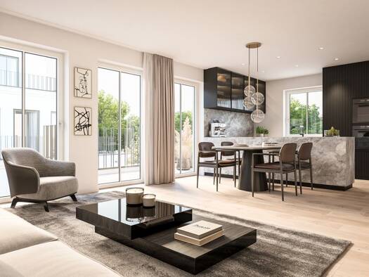 Penthouse zum Kauf - Erstbezug provisionsfrei 1.011.000 € 2 Zimmer 64 m² 2. Geschoss Scherrstraße 6 Neuhausen-Nymphenburg München 80639
