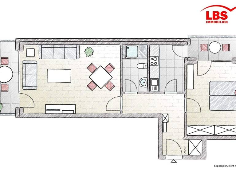 Wohnung zum Kauf 289.000 € 2 Zimmer 58,9 m² Wienburg Münster 48159