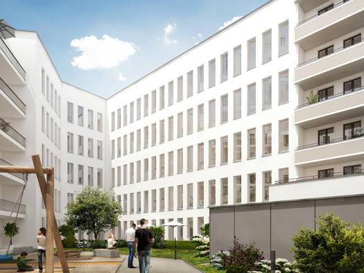 Wohnung zur Miete - Erstbezug 1.468 € 3 Zimmer 108,7 m² 2. Geschoss Prager Straße 109 Reudnitz-Thonberg Leipzig 04317