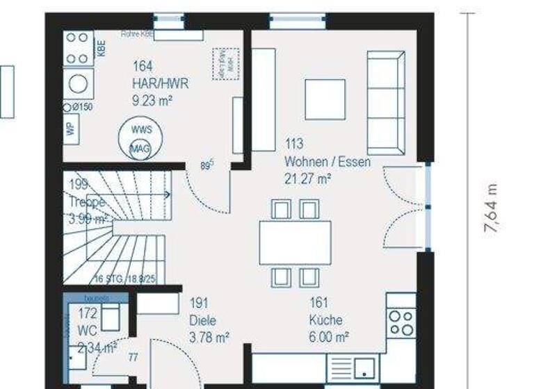 Einfamilienhaus zum Kauf 363.090 € 3 Zimmer 91,1 m² 568 m² Grundstück Buschhausen Engelskirchen 51766