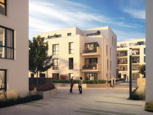 Wohnung zur Miete - Erstbezug 1.128 € 3,5 Zimmer 95,6 m² 1. Geschoss Flenkenweg 23 Eicken Mönchengladbach 41063