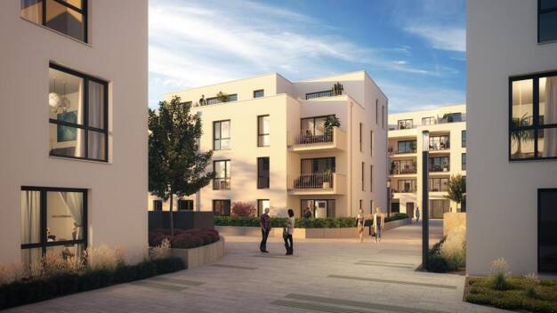 Wohnung zur Miete - Erstbezug 1.128 € 3,5 Zimmer 95,6 m² 1. Geschoss Flenkenweg 23 Eicken Mönchengladbach 41063