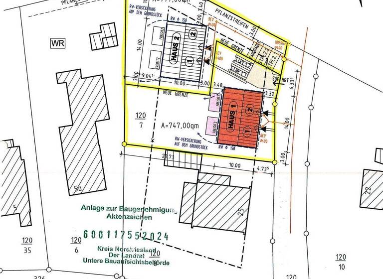 Grundstück zum Kauf 2.790.000 € 1.524 m² Grundstück Baugenehmigung vorhanden frei ab sofort Sankt Peter-Ording 25826