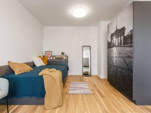 Wohnung zur Miete 640 € 1 Zimmer 20,3 m² 2. Geschoss Rennbahnstraße 83 Weißensee Berlin 13086